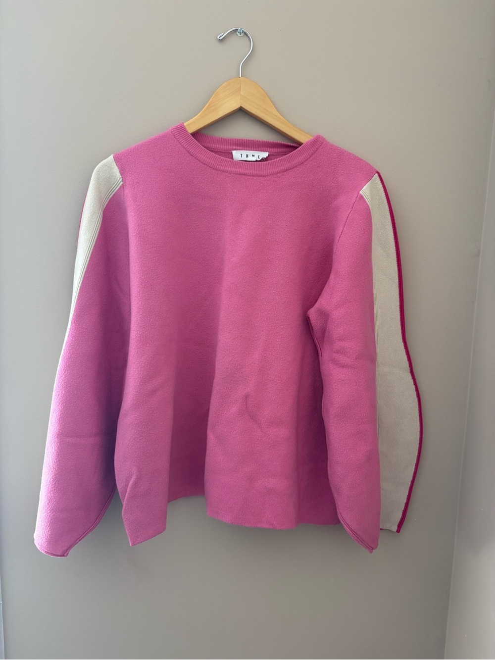 THML Bubblegum Pink Crewneck Sweater Sz M
